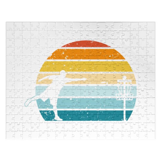 Disc Golf Disc Golfing Player Ultimate Frisbee Jigsaw Puzzles