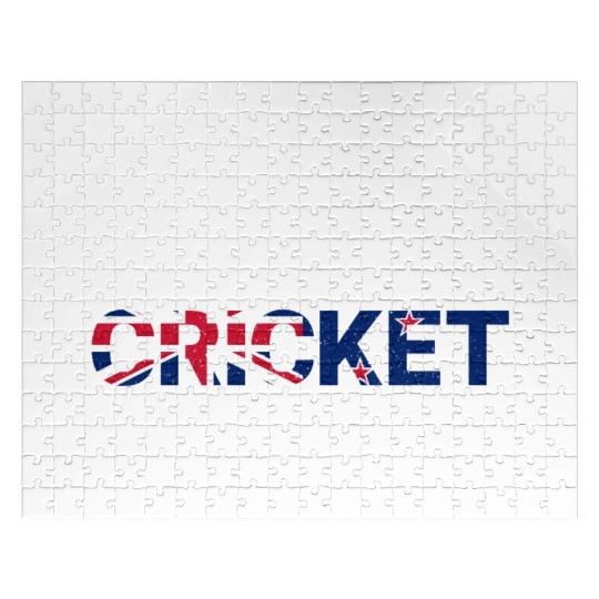 Eat Sleep Cricket Repeat NZ Flag Sports Gift Jigsaw Puzzles