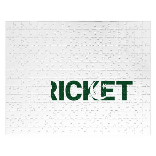 Eat Sleep Cricket Repeat PK Flag Sports Gift Jigsaw Puzzles