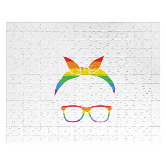 LBGT Flag Gay Pride Human Vintage Rainbow Jigsaw Puzzles