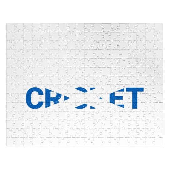 Eat Sleep Cricket Repeat Scotland Flag Sports Gift Jigsaw Puzzles