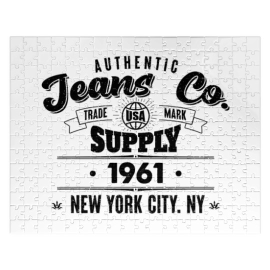 New York City Born In 1961 Vintage Birthday Jigsaw Puzzles