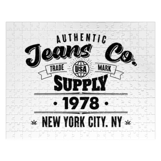 New York City Born In 1978 Vintage Birthday Jigsaw Puzzles