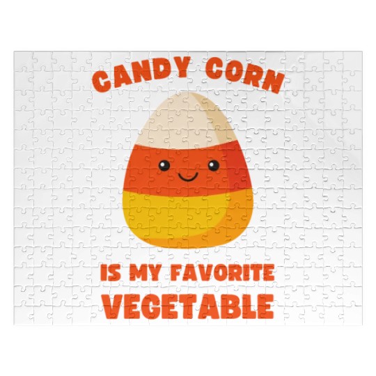 LAZY COSTUME CANDY CORN IS MY FAVORITE VEGETABLE Jigsaw Puzzles