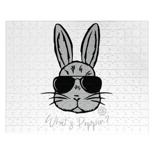 What's Poppin' - Cool Easter Rabbit Jigsaw Puzzles
