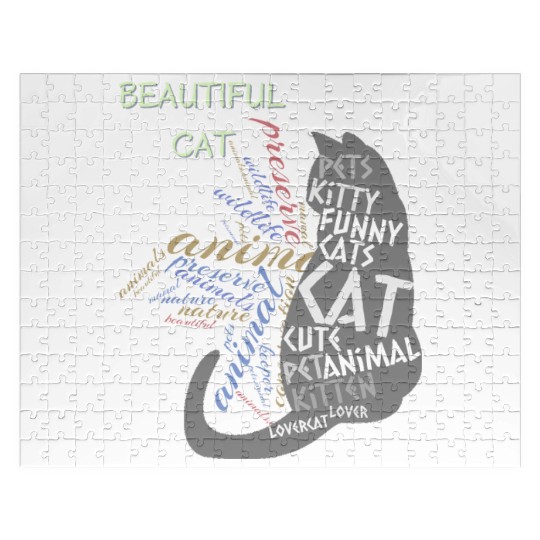 Beautiful Black Cat Jigsaw Puzzles