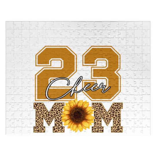 Cheer Mom Senior Class Of 2023 Sunflower Proud Mom Jigsaw Puzzles