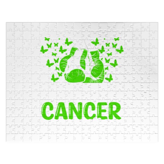 Lymphoma Cancer Awareness Dad Fathers Day Papa Jigsaw Puzzles