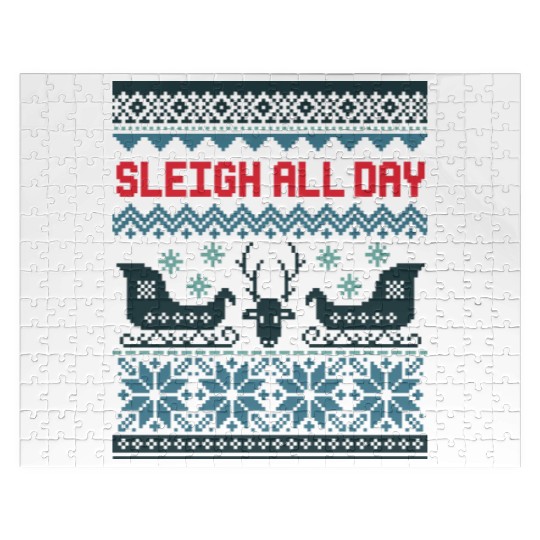 Sleigh all day hell Jigsaw Puzzles