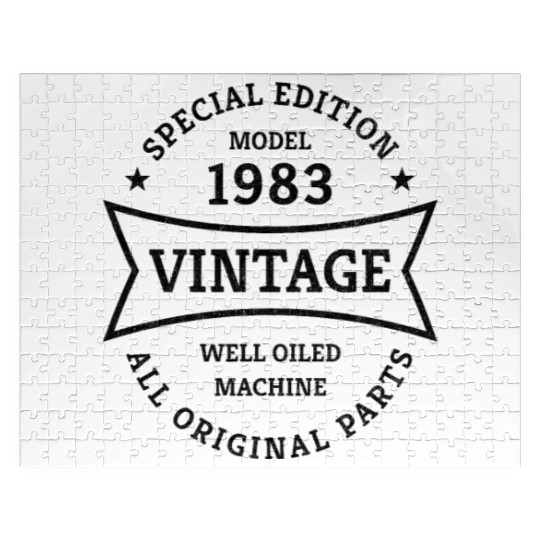 Born 1983 Vintage 40 Year Old 40th Birthday Gifts Jigsaw Puzzles