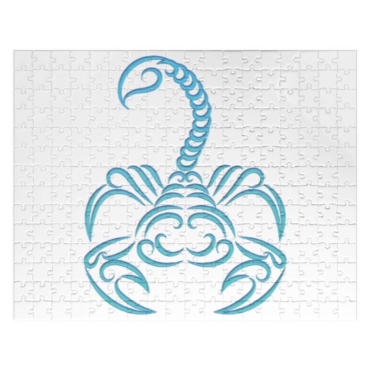 Scorpio Zodiac Water Sign Scorpion Logo Jigsaw Puzzles