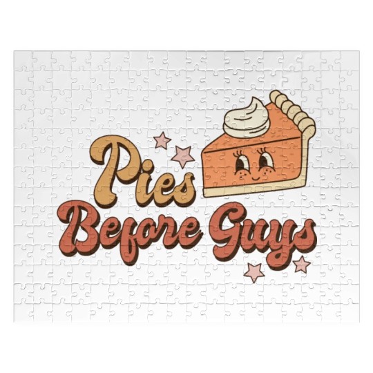 Thanksgiving Pies before guys retro vintage Jigsaw Puzzles