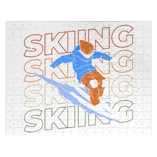 Skiing Alps Mountains Skis Jigsaw Puzzles