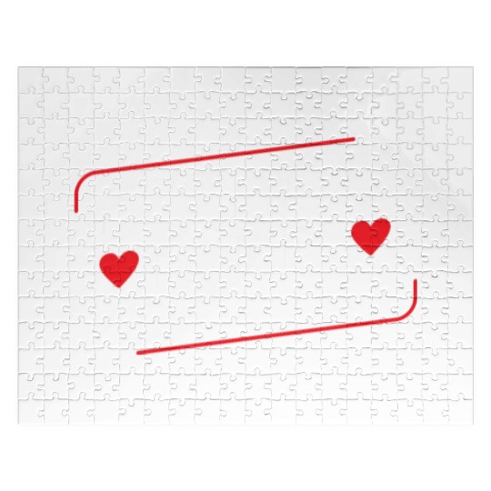 My Dog is My Valentine Dog Owner Design for Men Jigsaw Puzzles