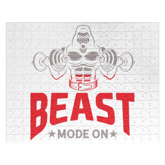Gorilla Bodybuilding Beast Gym Motivation Jigsaw Puzzles