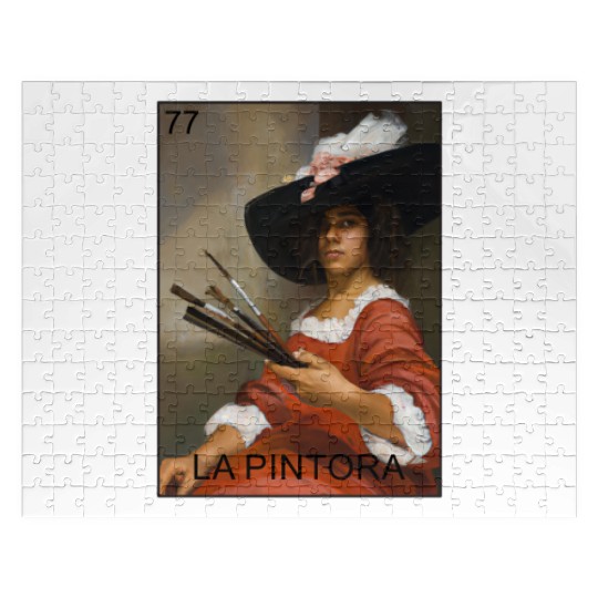 La Pintora The Painter Card Mexican Lottery Card Jigsaw Puzzles