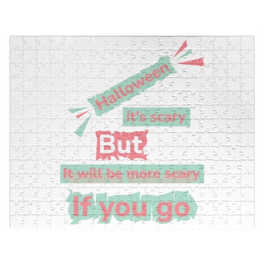 Halloween its scary but it will be more scary Jigsaw Puzzles