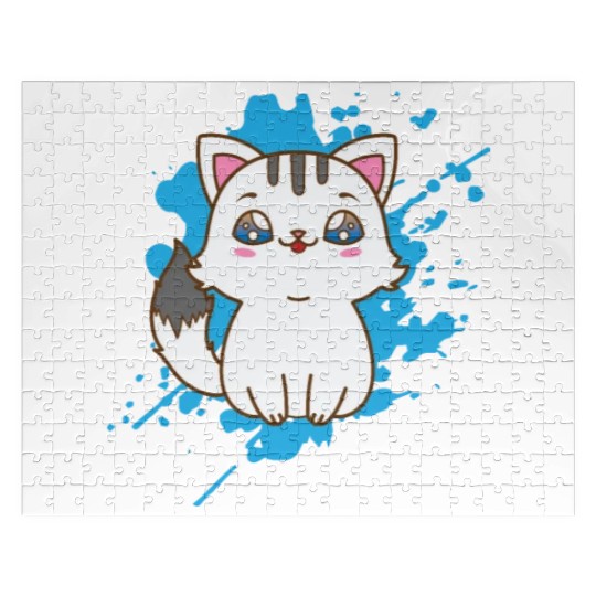 Cat japanese Kawaii Style Animal Jigsaw Puzzles