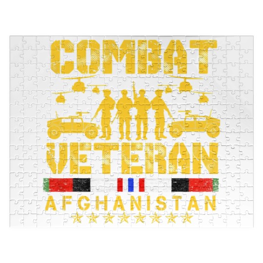 Combat Veteran Afghanistan Proud Us Jigsaw Puzzles