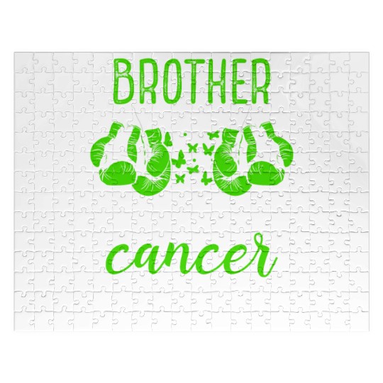 Brother Lymphoma Cancer Awareness Sibling Twin Jigsaw Puzzles