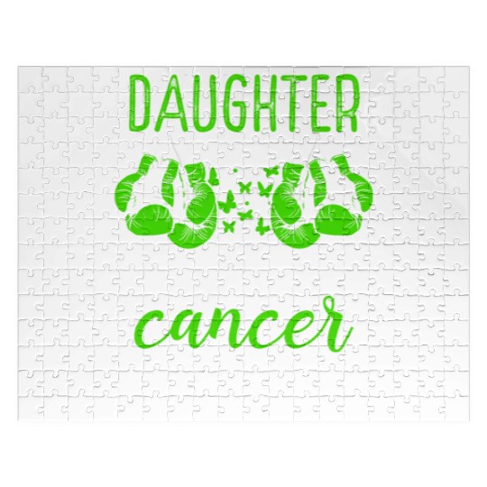 Daughter Lymphoma Cancer Awareness Month Ribbon Jigsaw Puzzles
