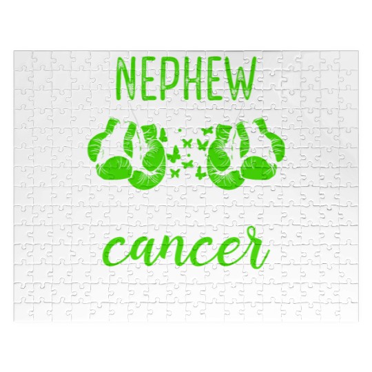 Nephew Lymphoma Cancer Awareness Aunt Uncle Jigsaw Puzzles