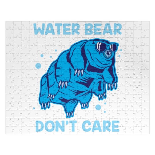 Water Bear Don't Care Tardigrade Microbiology Gift Jigsaw Puzzles
