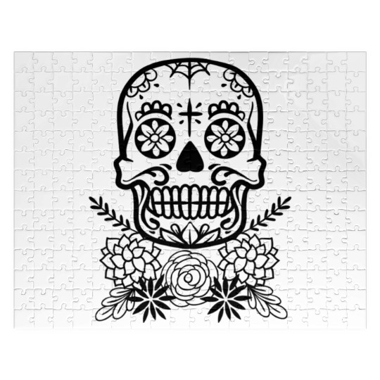 Sugar Skull And Flower | Jigsaw Puzzles For Day Of The Dead