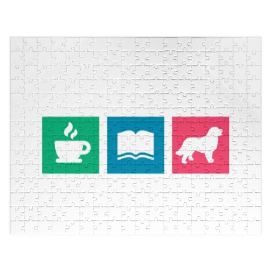 Coffee Books Bernese Mountain Dog Jigsaw Puzzles