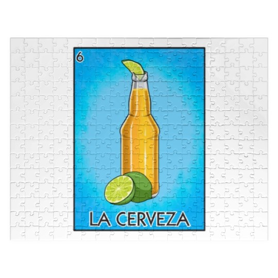 La Cerveza Beer Card Mexican Lottery Card Cerveza Jigsaw Puzzles