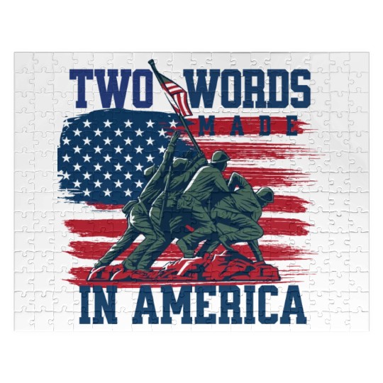 U S Army Veteran Flag 2 Jigsaw Puzzles