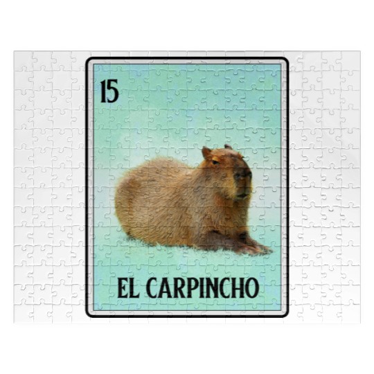 El Carpincho Mexican Capybara Cards Funny Rodent Jigsaw Puzzles