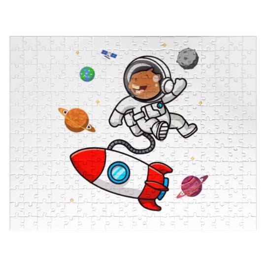 capybara astronaut in space Funny Rodent Lover Pun Jigsaw Puzzles
