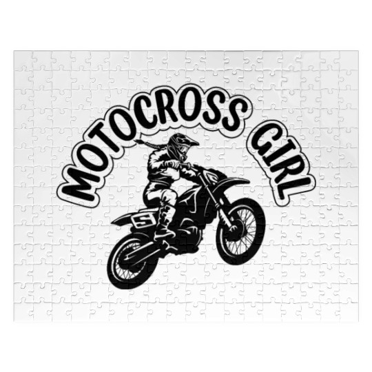 Dirtbike Girl Supercross Girl Enduro Off-road Moto Jigsaw Puzzles