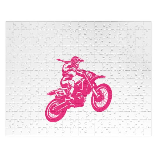 Dirtbike Girl Supercross Girl Off-road Enduro Moto Jigsaw Puzzles