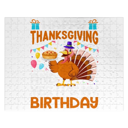 Turkey Dinner - Cute Turkey Day Thanksgiving Tees Jigsaw Puzzles