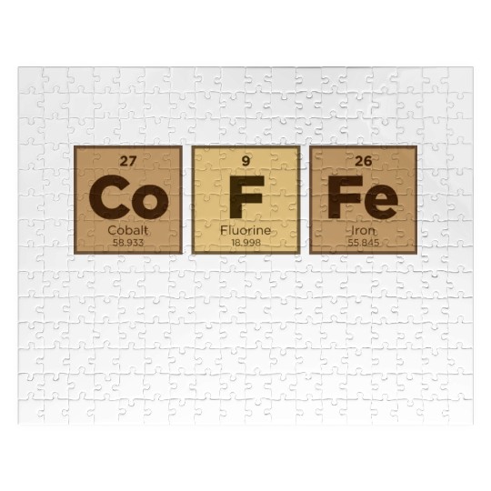 COFFEE The Only Element I Need Periodic Table Jigsaw Puzzles