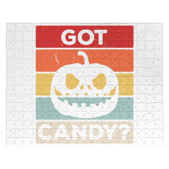 Got Candy Trick Or Treat Pumpkin Jack Jigsaw Puzzles