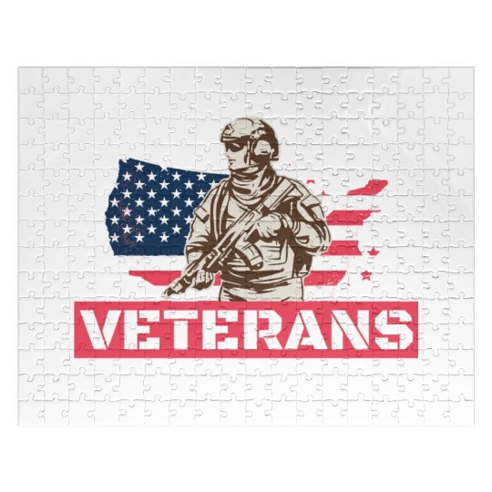 Veterans Faith Pride Honor Respect Patriotic Veter Jigsaw Puzzles