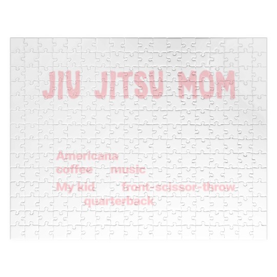 Jiu-Jitsu Mom Funny Mother Brazilian Jiu Jitsu BJJ Jigsaw Puzzles