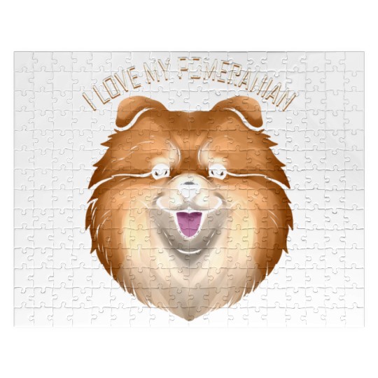 Dog Lover - I Love My Pomeranian Jigsaw Puzzles