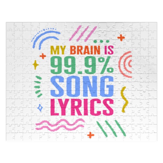 Music Teacher Jigsaw Puzzles, My Brain Is 99.9% Song