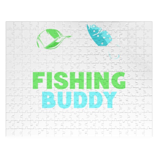 Best Fishing Buddy Ever Fisher Buddies Fisherman Jigsaw Puzzles