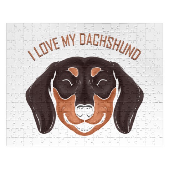 Dog Lover - I Love My Dachshund Jigsaw Puzzles