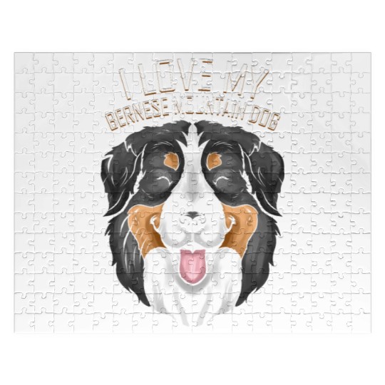 Dog Lover - I Love My Bernese Mountain Dog Jigsaw Puzzles