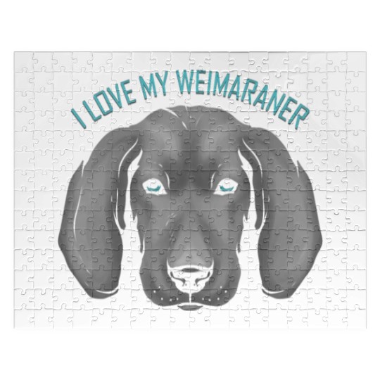 Dog Lover - I Love My Weimaraner Jigsaw Puzzles