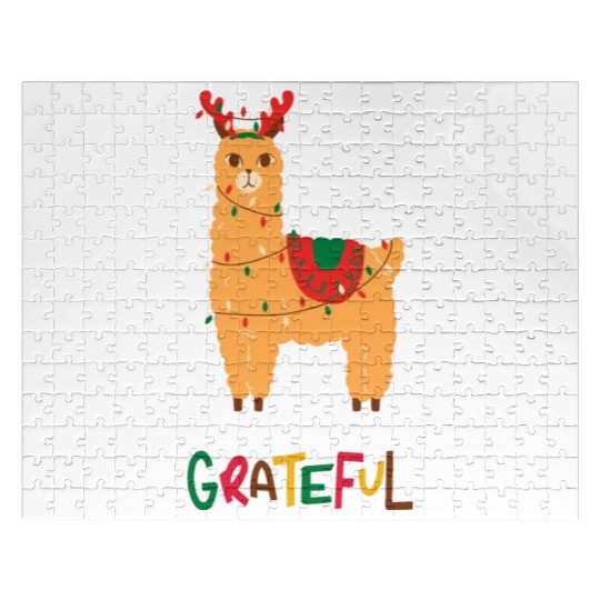 Fa La La La LLama - Grateful ! Jigsaw Puzzles