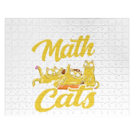 I love math and cats - mathematical Jigsaw Puzzles
