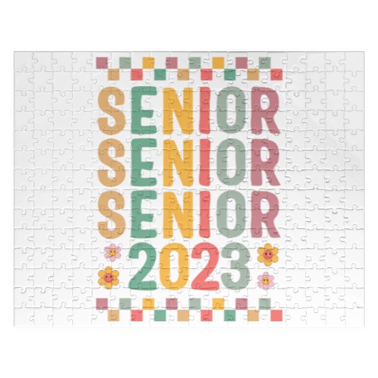 Graduation Jigsaw Puzzles, Senior Class Of 2023 Floral