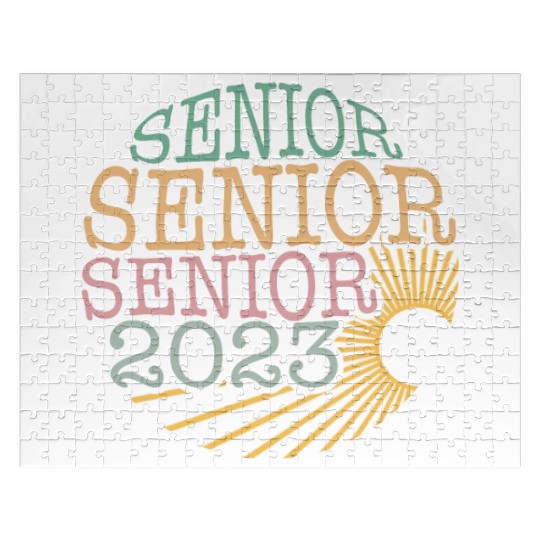 Graduation Jigsaw Puzzles, Senior Class Of 2023 Floral